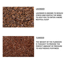 Load image into Gallery viewer, Eye Pillow Filled With Lavender & Flaxseed - Red (Pleated)