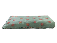 Load image into Gallery viewer, Eye Pillow Filled With Lavender & Flaxseed - Peach Flower Embroidered