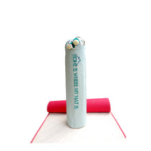 Load image into Gallery viewer, Yoga Mat Bag - Typographic design - "Home is where my mat is" Embroidered
