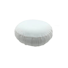 Load image into Gallery viewer, Meditation Cushion Zafu With Buckwheat Hulls Filled - Solid off White