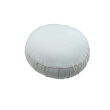 Load image into Gallery viewer, Meditation Cushion Zafu With Buckwheat Hulls Filled - Solid off White