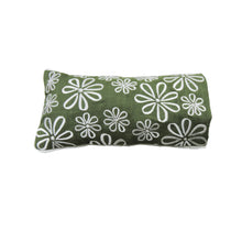 Load image into Gallery viewer, Eye Pillow Filled With Lavender & Flaxseed - Outline Floral Embroidered