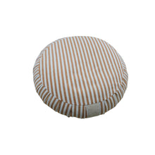 Load image into Gallery viewer, Meditation Cushion Zafu With Buckwheat Hulls Filled - Stripe Print - Beige & Multi