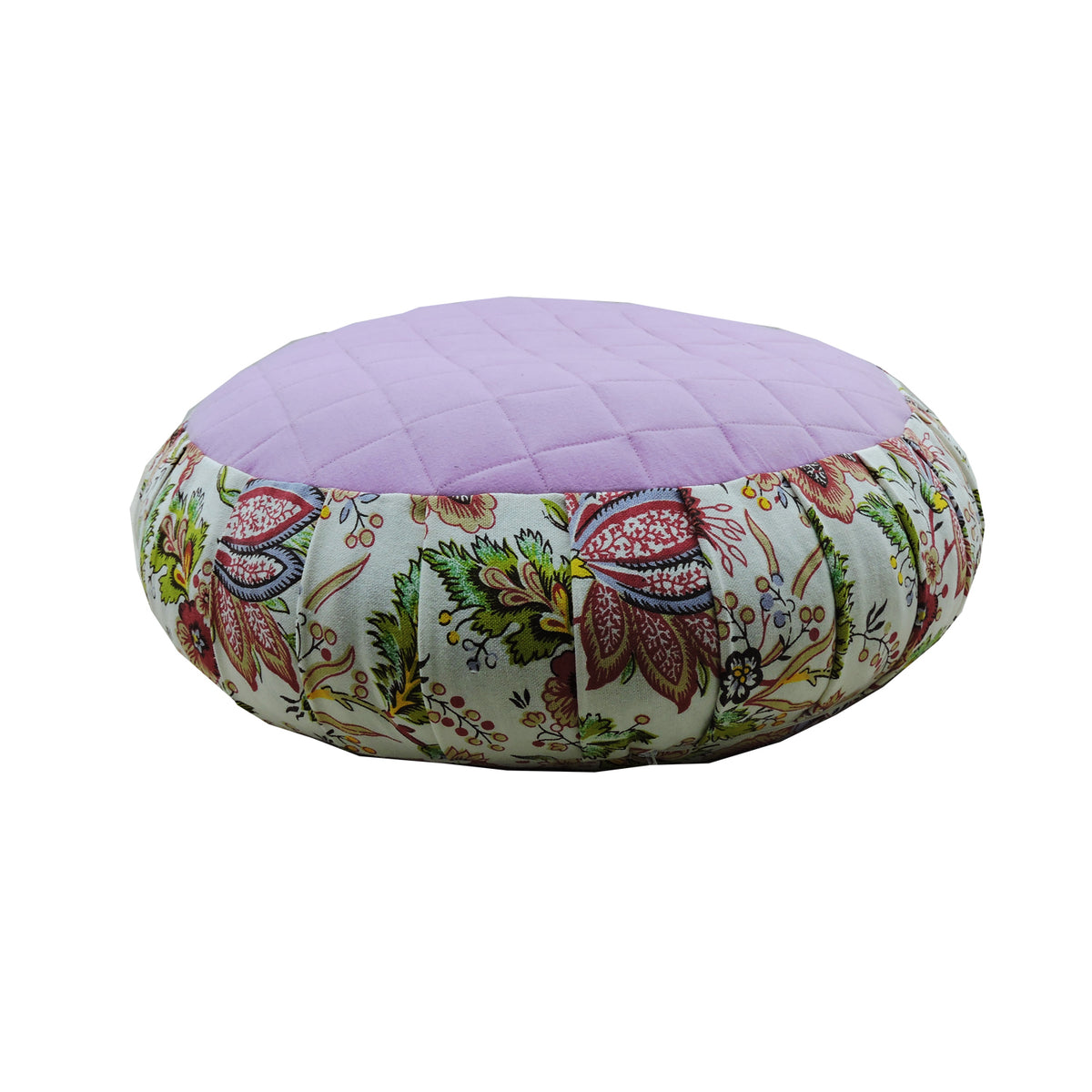 Heart Shaped Zafu Meditation Cushion - Cotton & Buckwheat Hulls