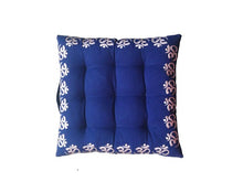 Load image into Gallery viewer, Meditation Cushion/Floor Pillow - Om Embroidered - Blue
