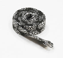 Load image into Gallery viewer, Yoga Belt For Stretching and Flexible Yoga - Floral Print - Charcoal