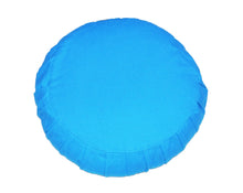 Load image into Gallery viewer, Meditation Cushion Zafu With Buckwheat Hulls Filled - Solid Teal