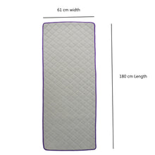Load image into Gallery viewer, Cotton Anti-Skid Yoga Mat With Rubber Backing - Purple
