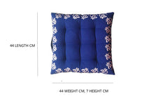 Load image into Gallery viewer, Meditation Cushion/Floor Pillow - Om Embroidered - Blue