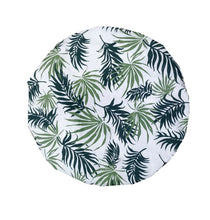Load image into Gallery viewer, Shower Cap - Palm Leaf Print - White & Green