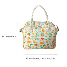 Load image into Gallery viewer, Cotton Diaper Bag - Animal Print - Multicolor