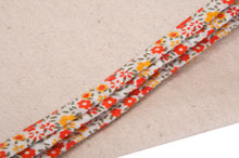 Load image into Gallery viewer, Yoga Blanket - Natural Cotton - Edged With Floral Print