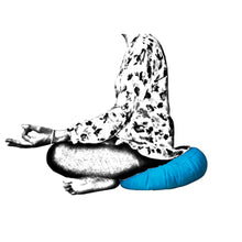 Load image into Gallery viewer, Meditation Cushion Zafu With Buckwheat Hulls Filled - Solid Teal
