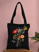 Load image into Gallery viewer, Kanyoga - Floral Garden Embroidered Women&#39;s Stylish Tote Bag
