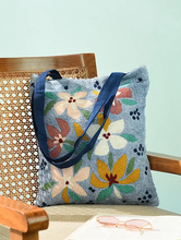 Load image into Gallery viewer, Kanyoga - Summer Bloom Embroidered Women&#39;s Stylish Tote Bag
