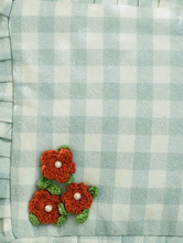 Load image into Gallery viewer, Kanyoga - Gingham Floral Embroidered Everyday Pouch

