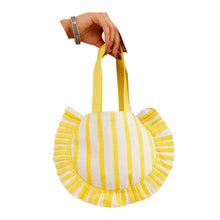Load image into Gallery viewer, Kanyoga - Sunshine Stripe Printed Pleated Pouch Bag
