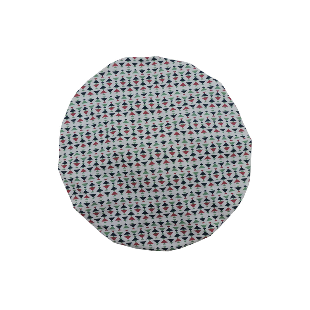 Shower Cap - Printed Geometric Pattern  - Multicolor