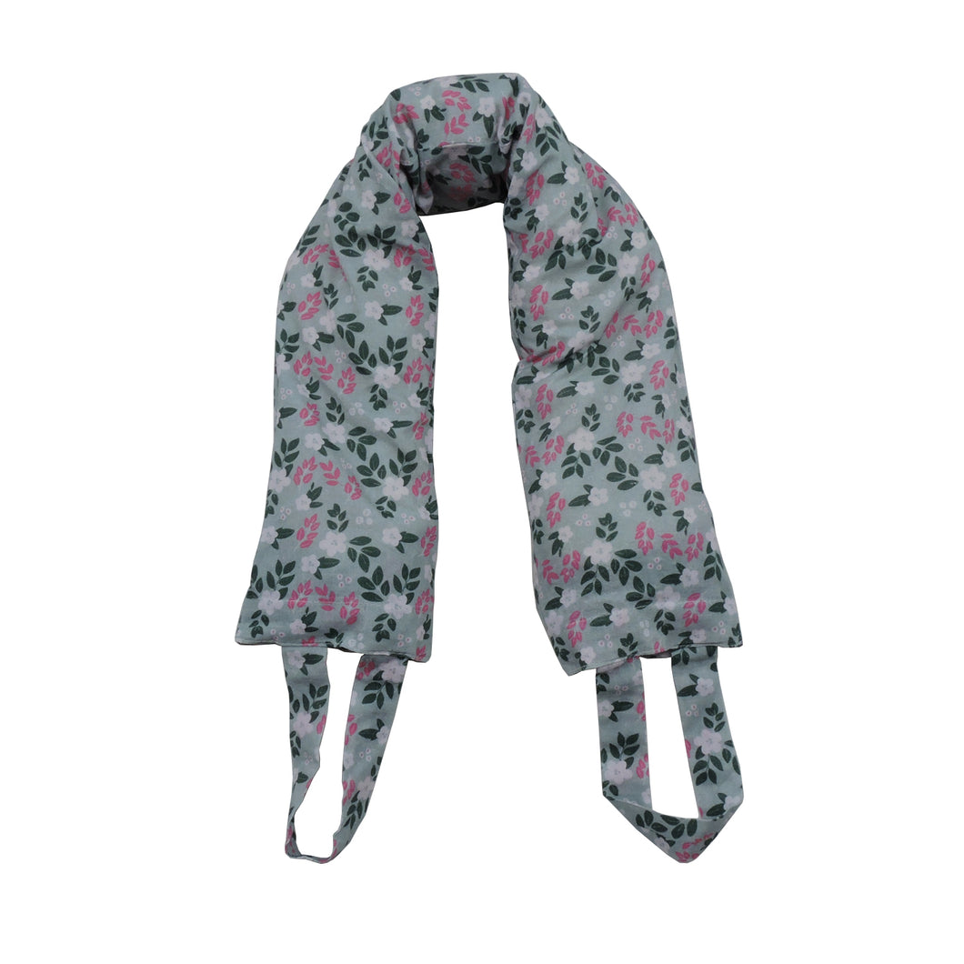Hot & Cold Therapy Neck & Shoulder Wrap - Tourmaline Beads Filler - Neck Pain Relief - Ditsy Floral Print