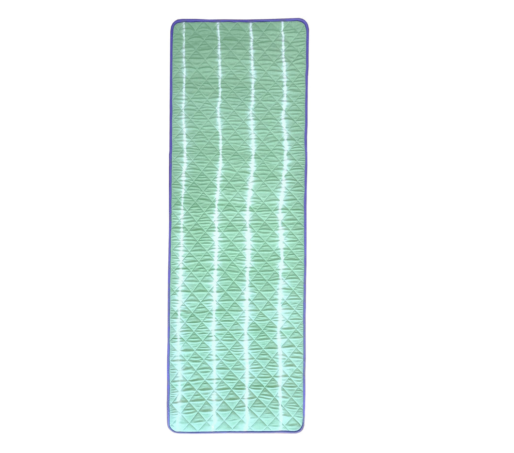 Cotton Anti-Skid Yoga Mat With Rubber Backing - 