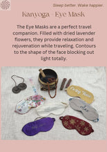 Load and play video in Gallery viewer, Eye Mask - Denim Polka Dot Print
