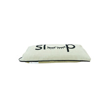 Load image into Gallery viewer, Eye Pillow Filled with Flaxseed - Typographic Design - &quot;Sleep&quot; Embroidered
