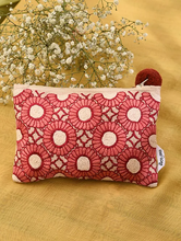Load image into Gallery viewer, Kanyoga - Floral gemoatric embroidered pouch
