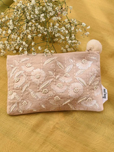 Load image into Gallery viewer, Kanyoga - Floral beaded embroidered pouch

