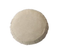 Load image into Gallery viewer, Meditation Cushion Zafu With Buckwheat Hulls Filled - Solid Beige

