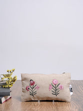 Load image into Gallery viewer, Kanyoga Cotton Floral Embroidered Women&#39;s Stylish Hand Bag Clutch
