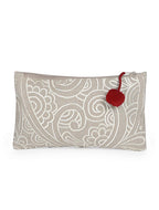 Kanyoga Cotton Mandala Embroidered Multipurpose Clutch Utility Pouch For Women With Stylish Tassles