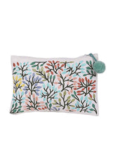 Load image into Gallery viewer, Kanyoga Spring Glow Embroidery Cotton Pouch With Pom Pom Attached For Women
