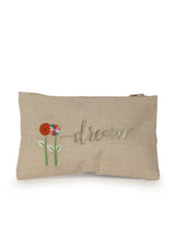 Load image into Gallery viewer, Kanyoga Cotton Pouch With ‘Dream’ Embroidered For Women
