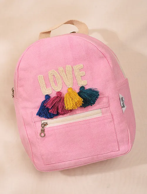 Kids Embroidered Backpack Bag