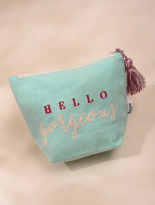 Kanyoga - Kids Embroidered Cotton Pouch with Tassel