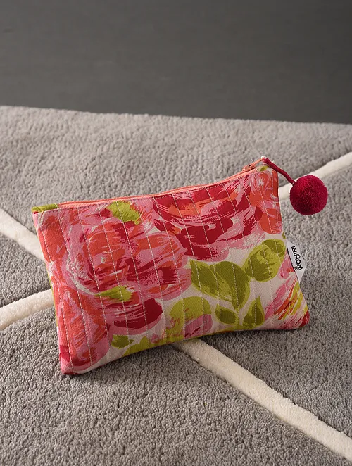 Kanyoga - Quilted floral printed pouch
