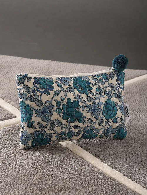 Kanyoga - Quilted floral printed pouch