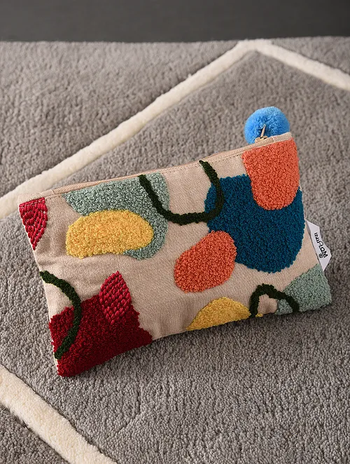 Kanyoga - Aari embroidered pouch