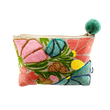 Load image into Gallery viewer, Kanyoga - Multi color decorative embroidered pouch with sequence and bead work
