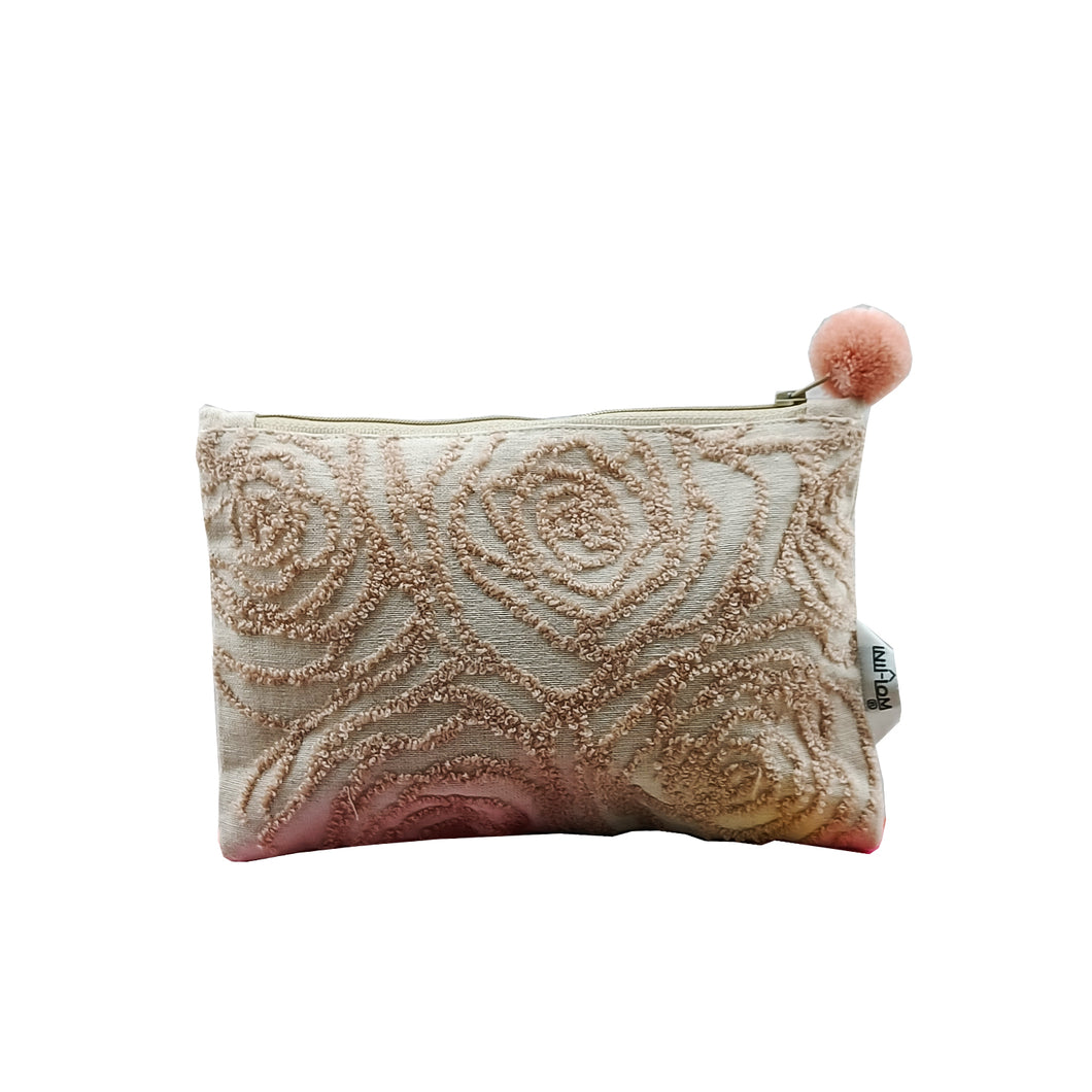 Kanyoga - Rose embroidered pouch