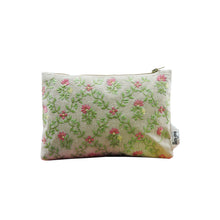 Load image into Gallery viewer, Kanyoga - Jaal pattern floral embroidered pouch with touch of zari

