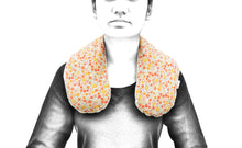 Load image into Gallery viewer, Hot &amp; Cold Therapy Neck &amp; Shoulder Wrap - Wheat Grain Filler - Red &amp; Orange
