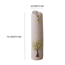 Load image into Gallery viewer, Yoga Mat Bag - Tree Of Life Embroidered  - Beige &amp; Light Green
