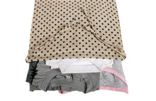 Load image into Gallery viewer, Travel Laundry Bag - Polka Dot Print - Beige &amp; Blue
