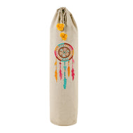 Yoga Mat Bag - Dream Catcher Embroidered & Print - Beige & Multi