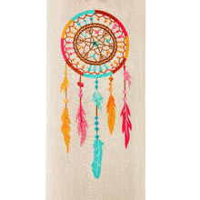 Load image into Gallery viewer, Yoga Mat Bag - Dream Catcher Embroidered &amp; Print - Beige &amp; Multi
