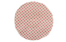 Load image into Gallery viewer, Shower Cap - Polka Dot Print - Beige &amp; Magenta
