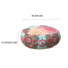 Load image into Gallery viewer, Meditation Cushion Zafu With Buckwheat Hulls Filled - Mandala Print - Multicolor
