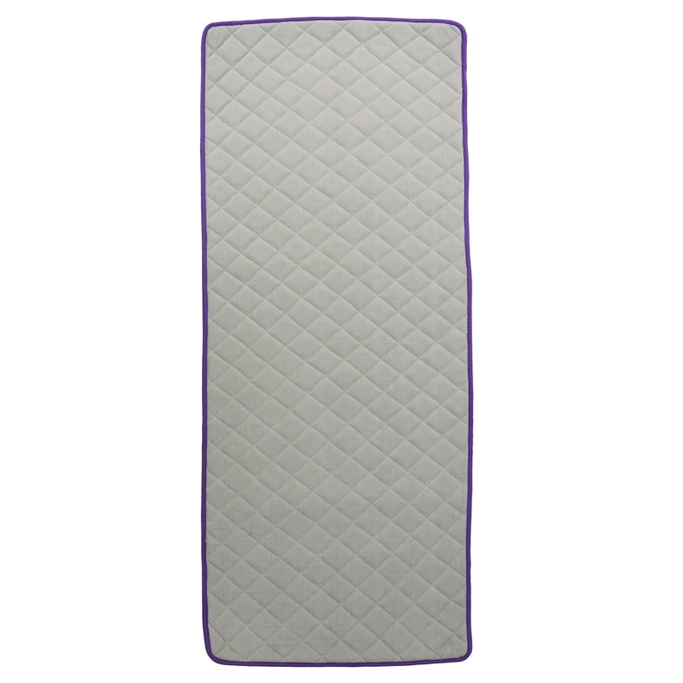 Cotton Anti-Skid Yoga Mat With Rubber Backing - Purple