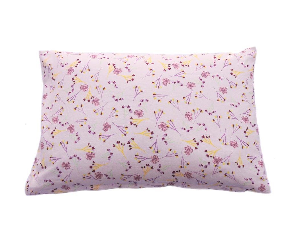 Buckwheat Hulls Filled Relaxing Pillow - Floral Printed  - Multicolor